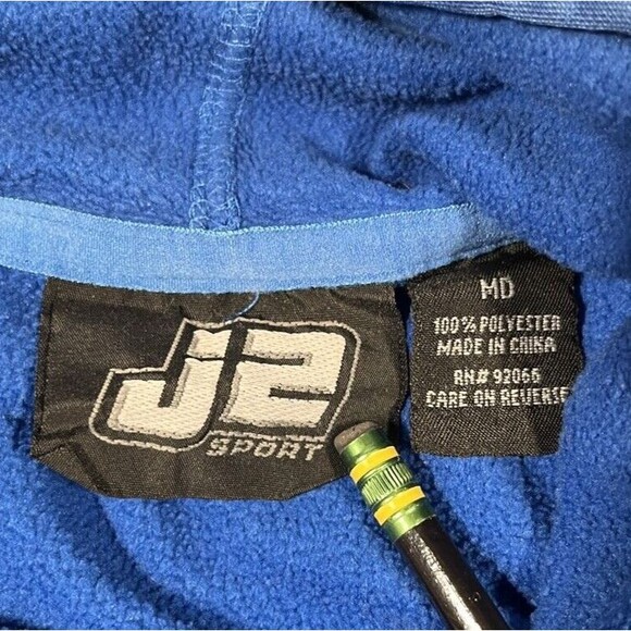 J2‎ Sport Duke University Blue Devils Hoodie Sweatshirt Size Medium Vintage Y2K - Picture 3 of 4